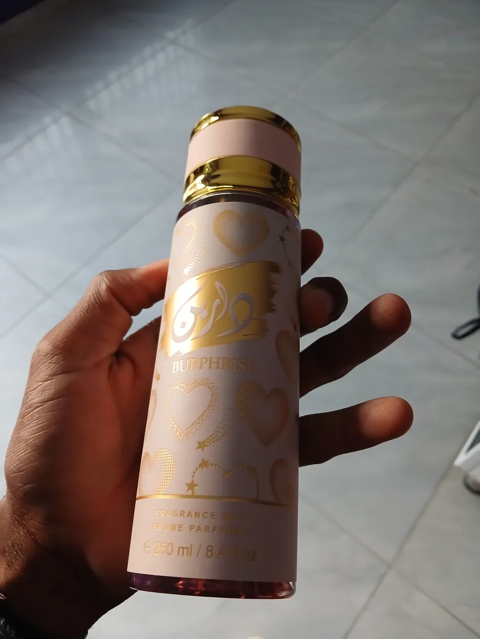 Body Spray Corações Dourados